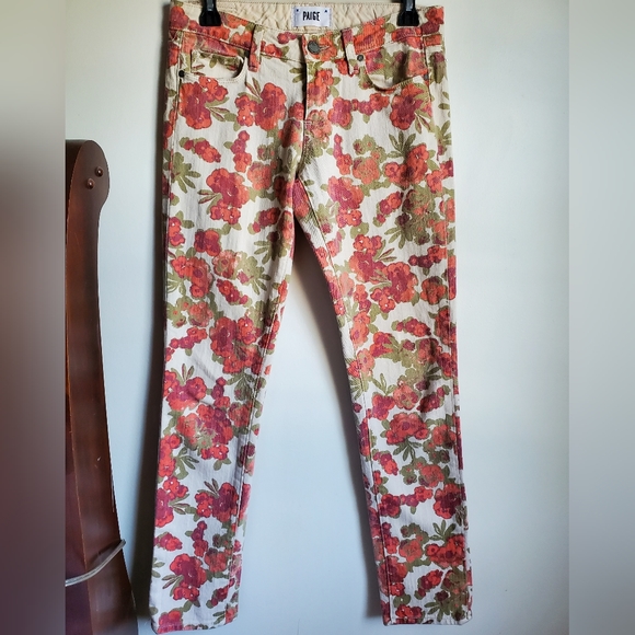 PAIGE floral pants size 26 - Picture 1 of 7
